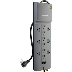 Belkin 12 Outlet Home and Office Surge Protector with 8ft Power Cord