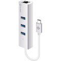 Alogic USB-C to Gigabit Ethernet & 3 Port USB Hub - Aluminium - Prime Series