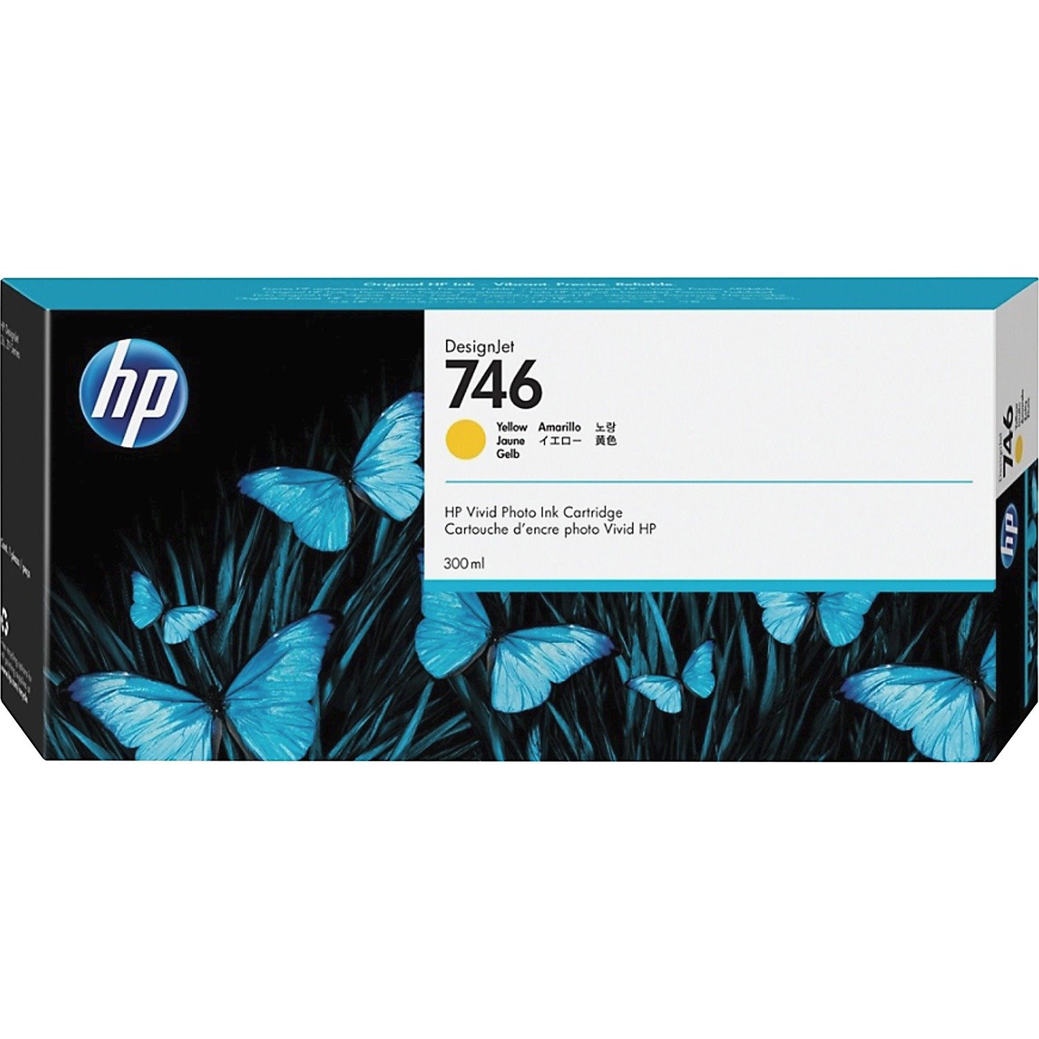 HP 746 (P2V79A) Original Inkjet Ink Cartridge - Yellow - 1 Each