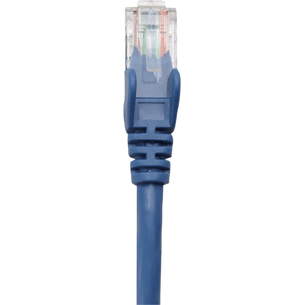 Intellinet Network Patch Cable, Cat5e, 1m, Blue, CCA, U/UTP, PVC, RJ45, Gold Plated Contacts, Snagless, Booted, Lifetime Warranty, Polybag