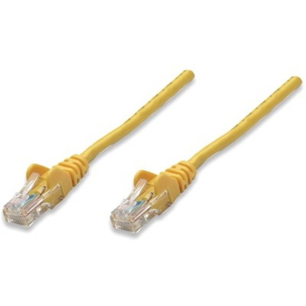 Network Patch Cable, Cat5e, 1.5m, Yellow, CCA, U/UTP, PVC, RJ45, Gold Plated Contacts, Snagless, Booted, Lifetime Warranty, Polybag