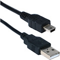 QVS 2M/6.5ft, USB A Male to Micro-B Male