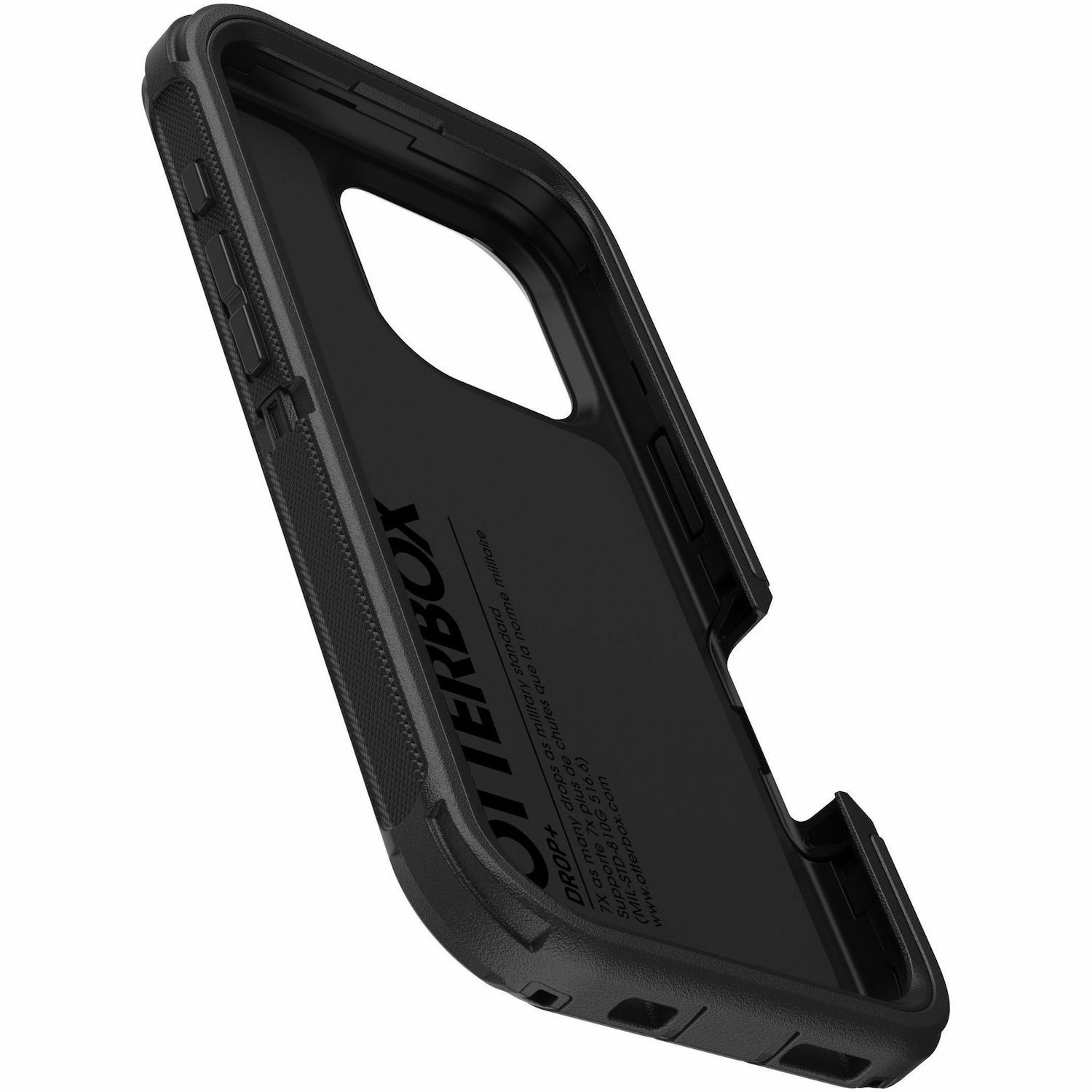 OtterBox Defender Case for Apple iPhone 16 Pro Smartphone - Textured - Black - 1 Pack - Retail