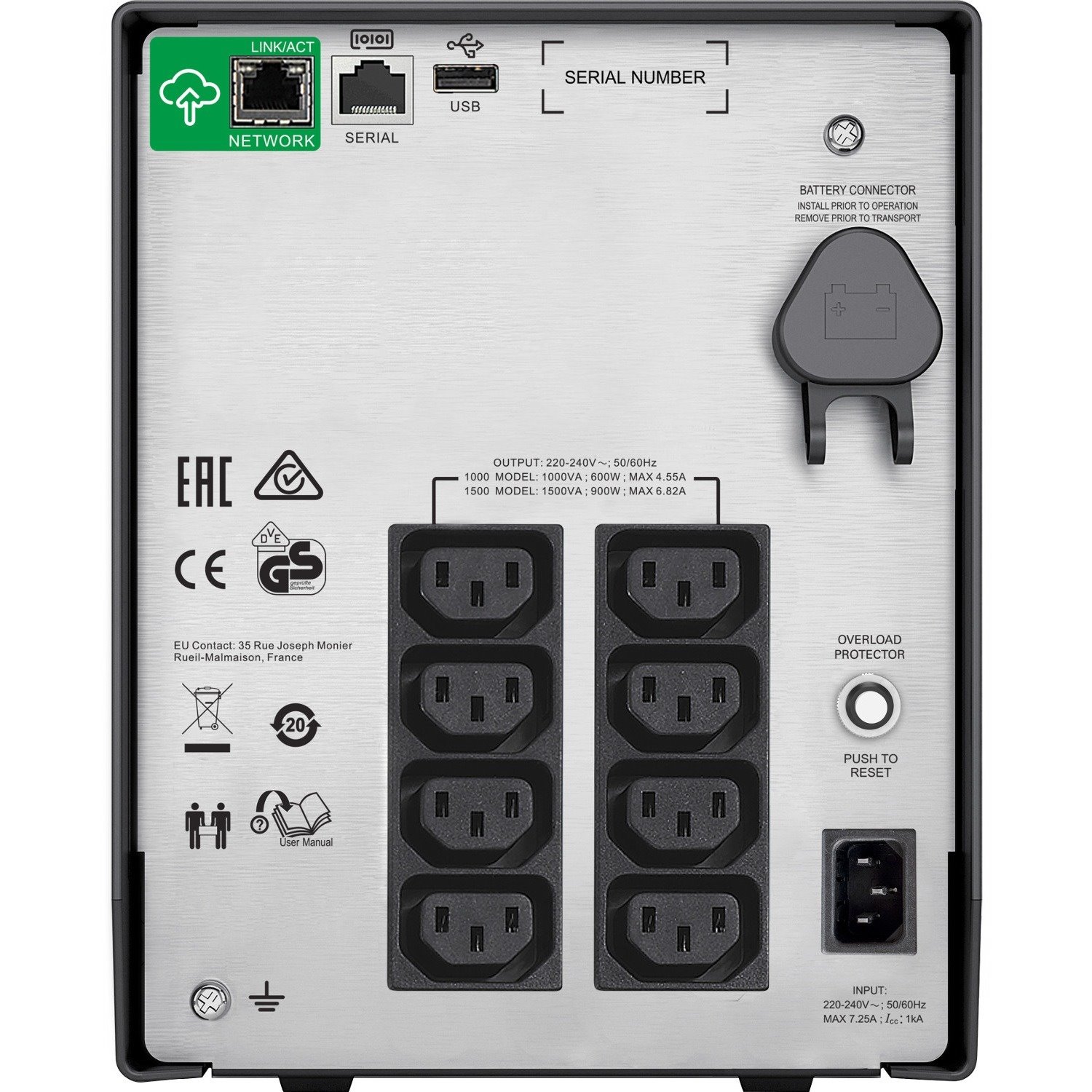 Buy APC By Schneider Electric Smart-UPS Line-interactive UPS - 1 KVA ...