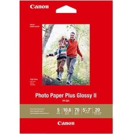 Canon Photo Paper Plus Glossy II - PP-301 - 5x7 (20 Sheets)