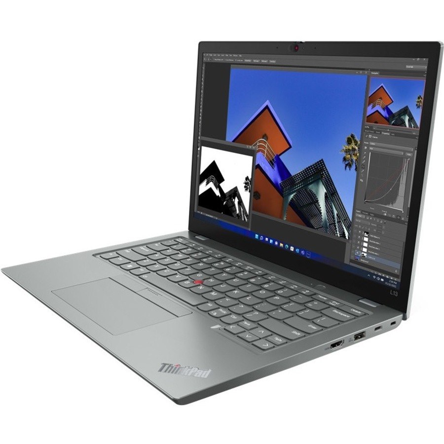 Lenovo ThinkPad L13 Gen 3 21B3003TCA 13.3" Notebook - WUXGA - 1920 x 1200 - Intel Core i5 12th Gen i5-1235U Deca-core (10 Core) - 16 GB Total RAM - 16 GB On-board Memory - 256 GB SSD - Storm Gray