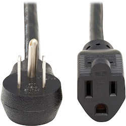 Eaton Tripp Lite Series Power Extension Cord, Right-Angle NEMA 5-15P to NEMA 5-15R - Heavy-Duty, 15A, 120V, 14 AWG, 3 ft. (0.91 m), Black