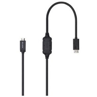 Belkin DisplayPort to HDMI Cable - 2m/6.6ft - 4K - M/M - Black