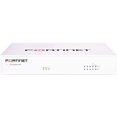 FORTINET FORTIGATE 40F - SECURITY APPLIANCE - WITH 1 YEAR FORTICARE 24X7 SUPPORT + 1 YEAR FORTIGUARD ENTERPRISE PROTECTION