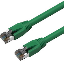 Axiom 50FT CAT8 2000mhz S/FTP Shielded Patch Cable Snagless Boot (Green)
