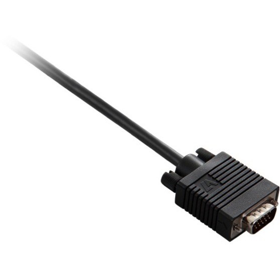 V7 Black Video Cable VGA Male to VGA Male 2m 6.6ft