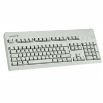 CHERRY G80-3000 Keyboard - Cable Connectivity - USB, PS/2 Interface - English (UK) - Light Grey