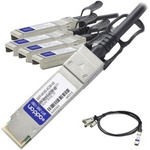 AddOn Cisco Compatible TAA Compliant 40GBase-CU QSFP+ to 4xSFP+ Direct Attach Cable (Active Twinax, 5m)