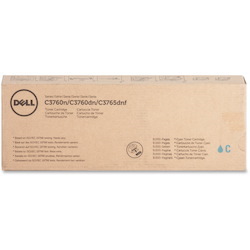 Dell Original Extra High Yield Laser Toner Cartridge - Cyan - 1 Each
