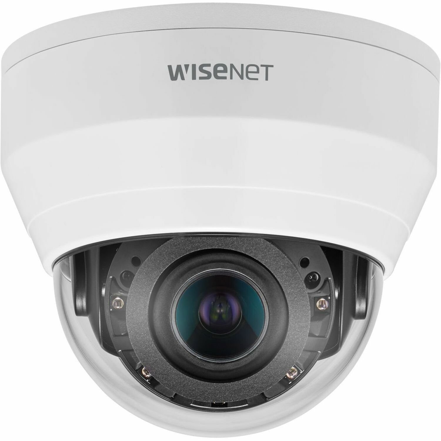 Wisenet QND-8080R 5 Megapixel Network Camera - Color - Dome - White - TAA Compliant