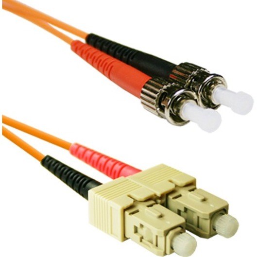 ENET 20M SC/ST Duplex Multimode 62.5/125 OM1 or Better Orange Fiber Patch Cable 20 meter SC-ST Individually Tested