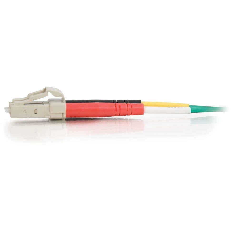 C2G-3m LC-LC 62.5/125 OM1 Duplex Multimode Fiber Optic Cable (Plenum-Rated) - Green