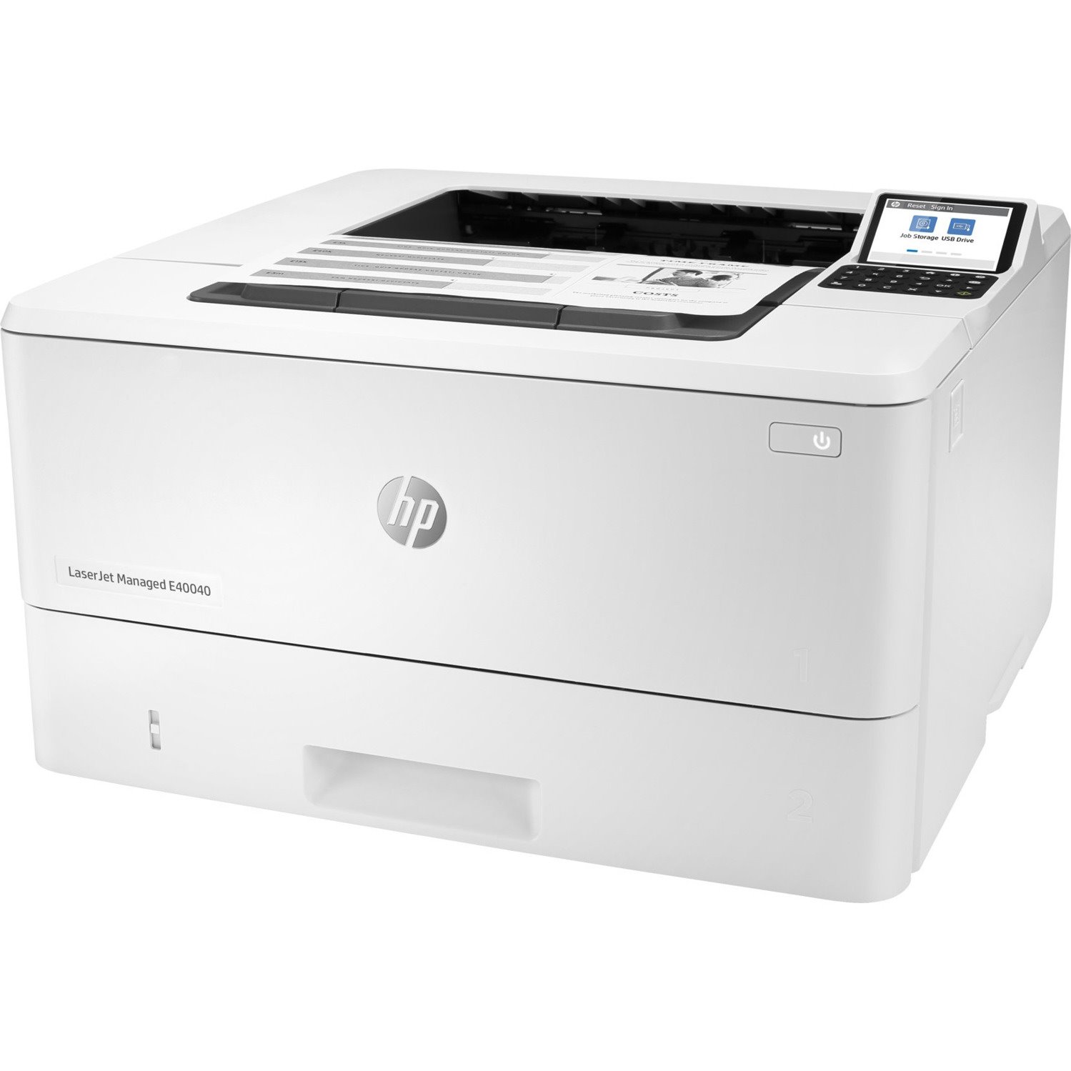 HP LaserJet Managed E40040dn Desktop Laser Printer - Monochrome