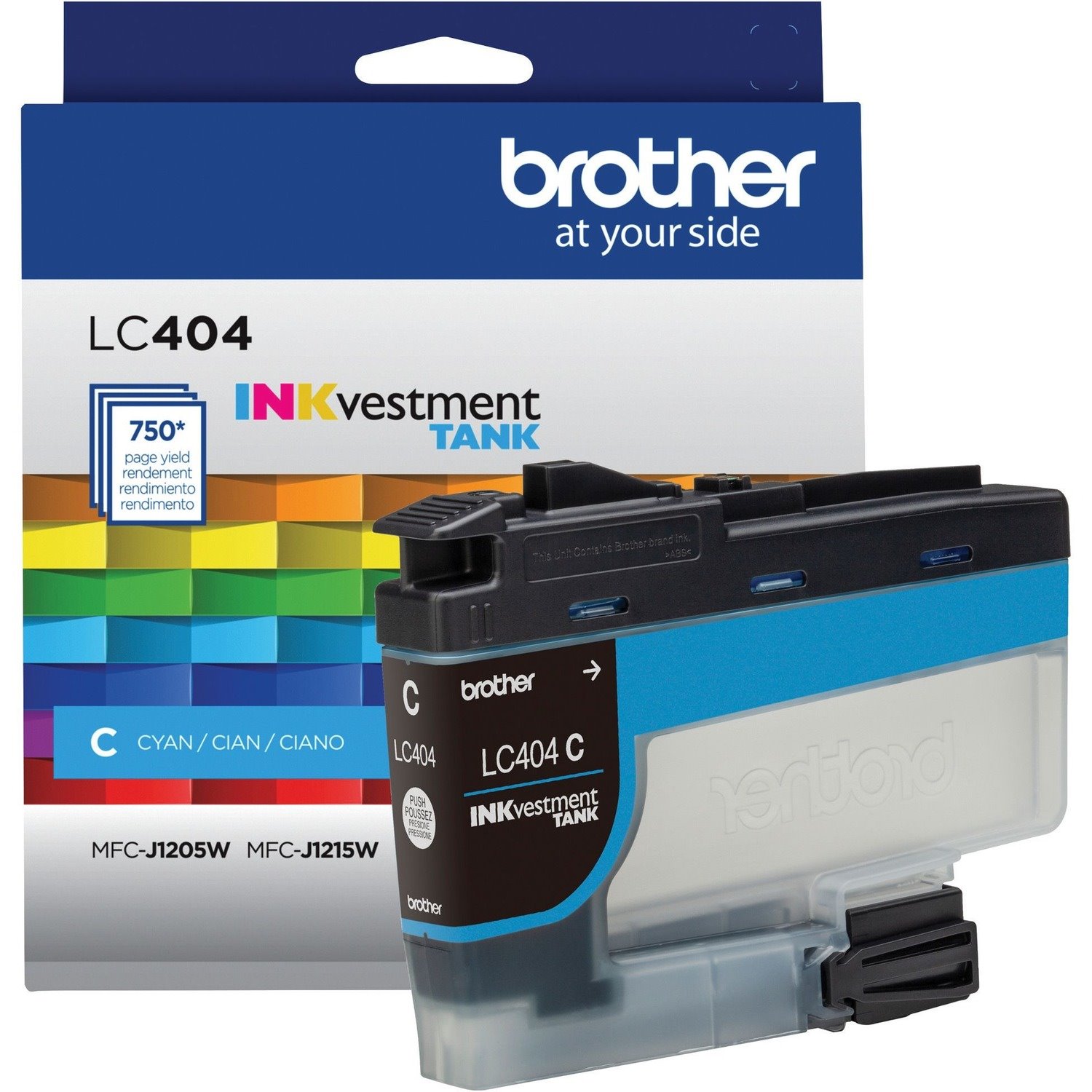Brother INKvestment LC404C Original Standard Yield Inkjet Ink Cartridge - Single Pack - Cyan - 1 Each
