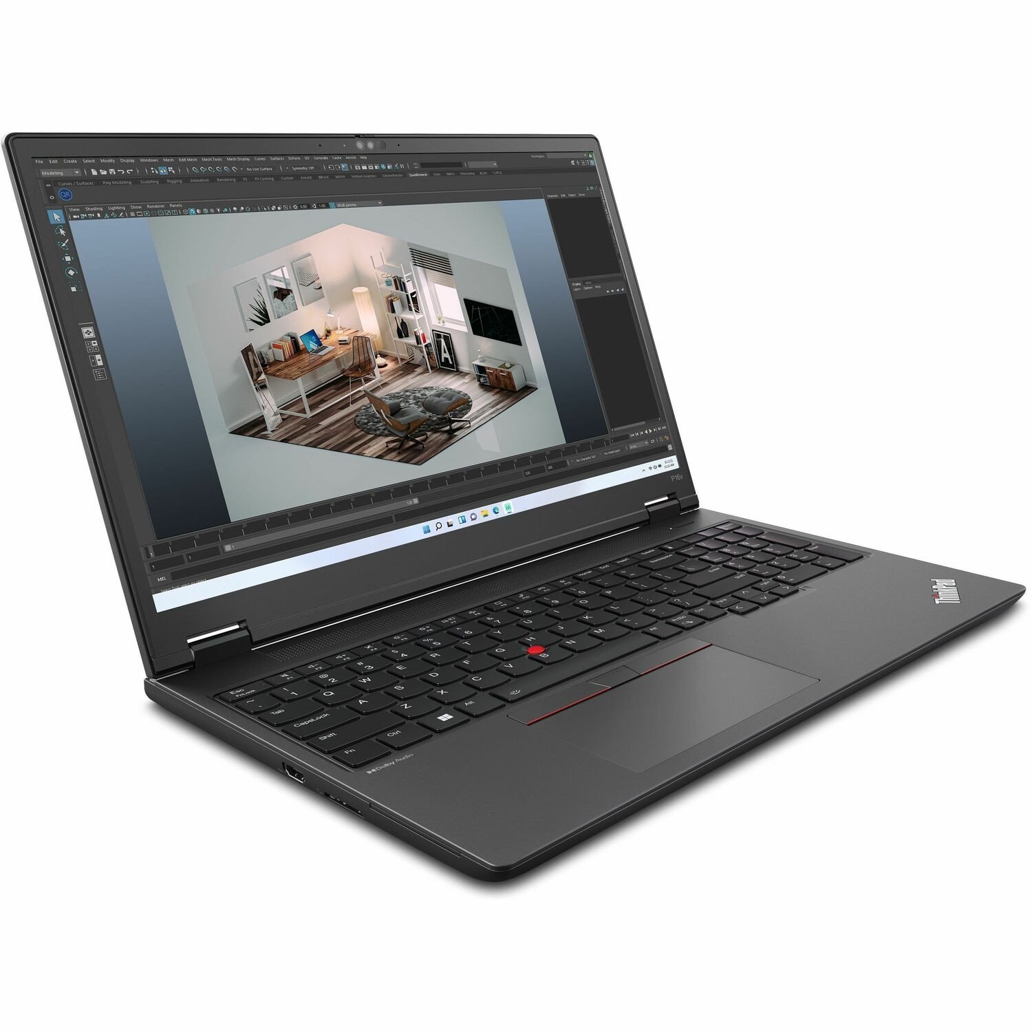 Lenovo ThinkPad P16v Gen 1 21FE0029US 16" Mobile Workstation - WUXGA - AMD Ryzen 9 PRO 7940HS - 16 GB - 512 GB SSD - English Keyboard - Thunder Black