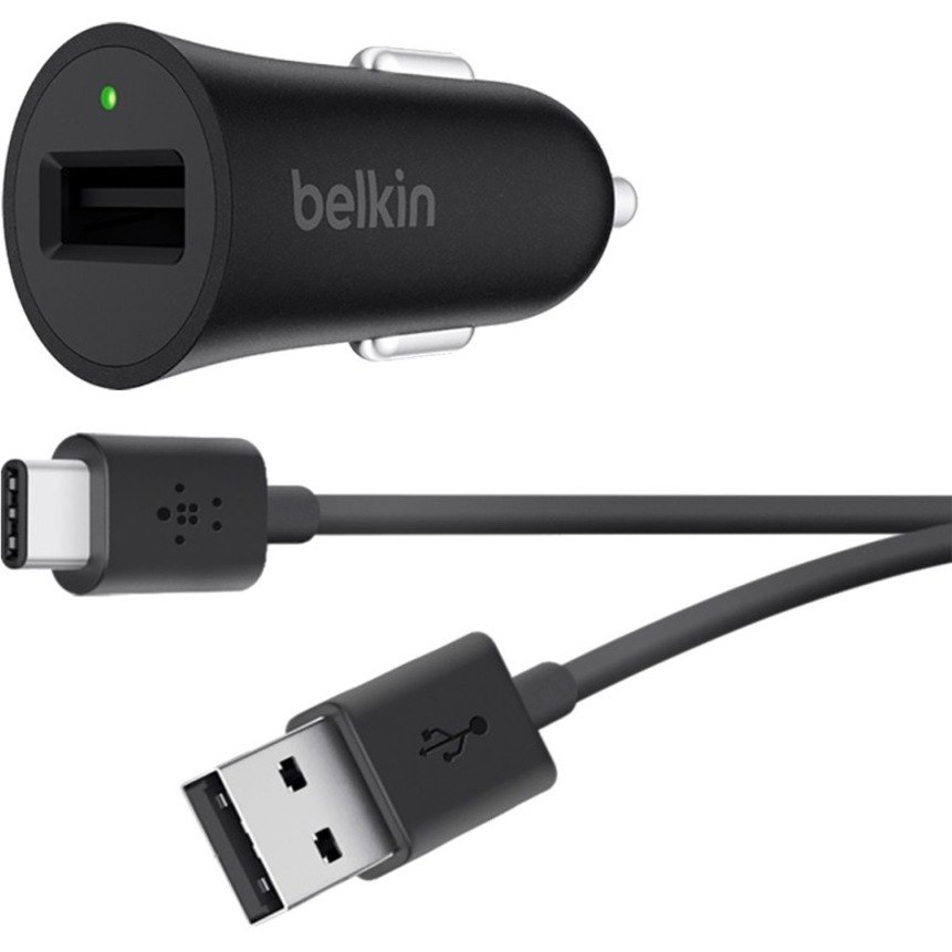 Belkin BOOST?UP Quick Charge 3.0 Car Charger with USB-A to USB-C Cable (USB Type-C)