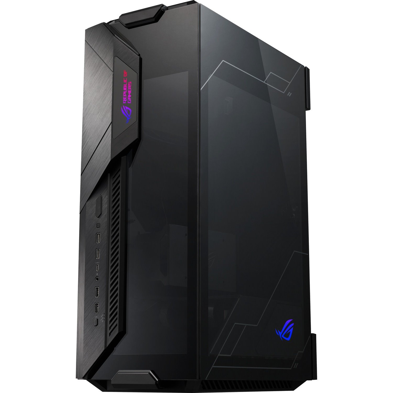 Asus ROG Z11 Computer Case - Mini ITX, Mini DTX Motherboard Supported - Mini-tower - Aluminium, Tempered Glass - Black