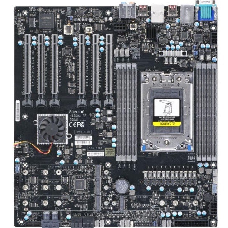 Supermicro M12SWA-TF Workstation Motherboard - AMD WRX80 Chipset - Socket SP3 - Extended ATX