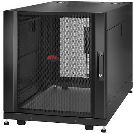 APC by Schneider Electric NetShelter SX 12U Floor Standing Rack Cabinet for Server, Storage - 482.60 mm Rack Width x 920.75 mm Rack Depth - Black