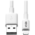 Eaton Tripp Lite Series USB-A to Lightning Sync/Charge Cable (M/M) - MFi Certified, White, 10 ft. (3 m)