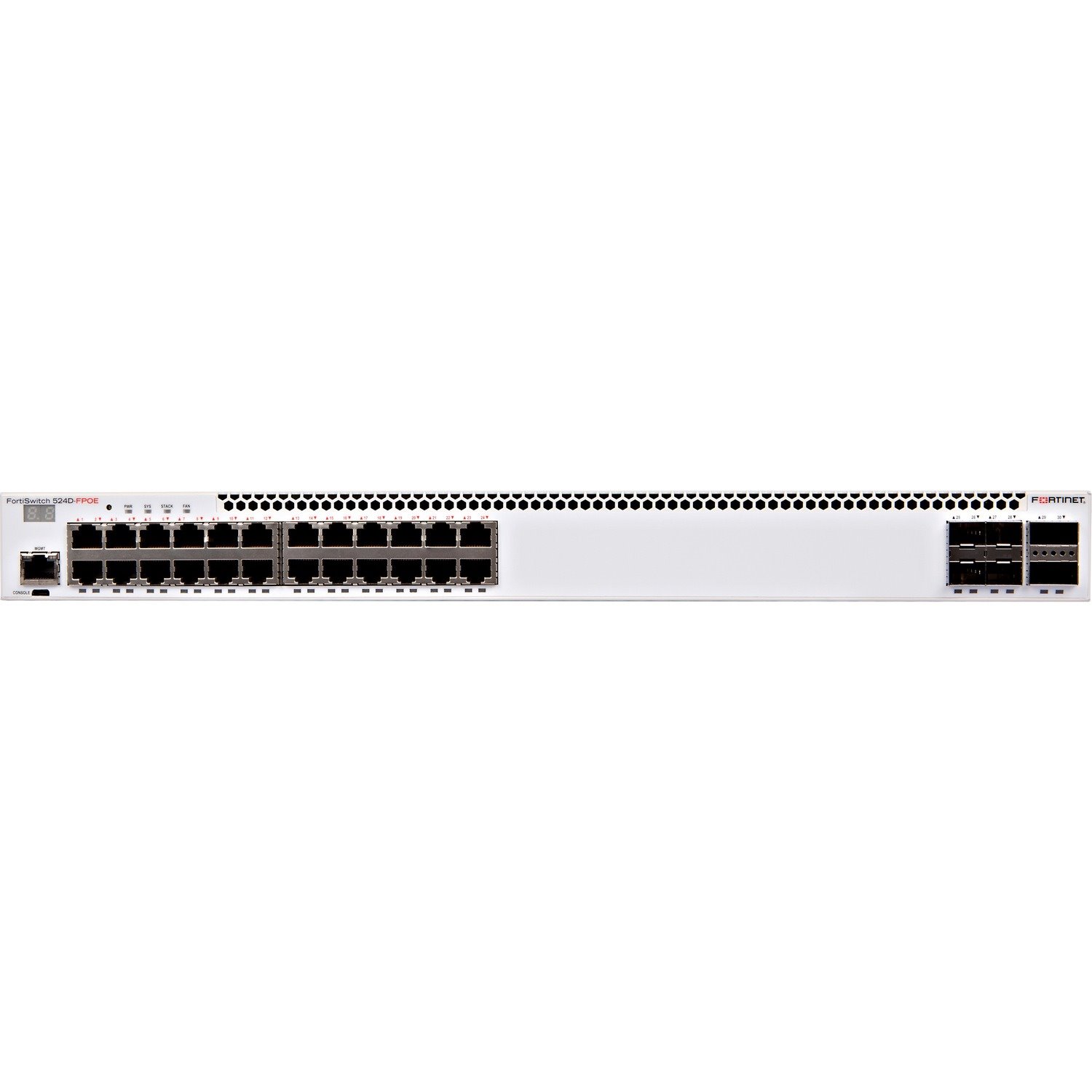 Fortinet FortiSwitch 524D 24 Ports Manageable Ethernet Switch - 40 Gigabit Ethernet - 40GBase-X, 10GBase-X, 1000Base-T