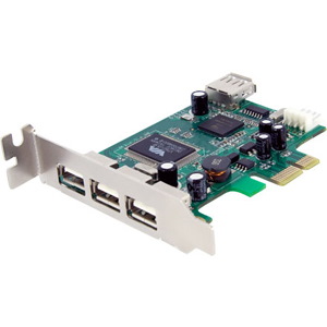 StarTech.com 4-port PCI Express LP USB Adapter Card