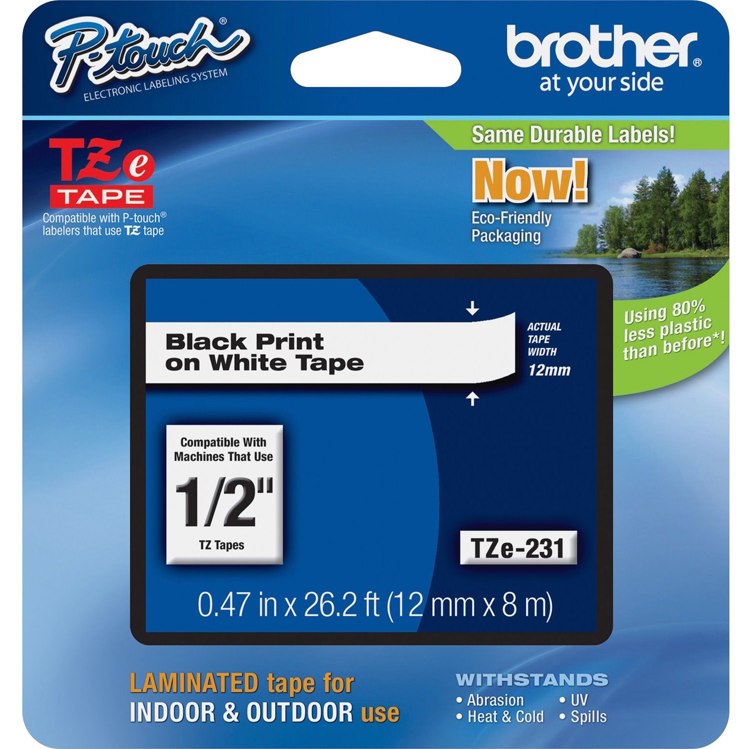 Brother TZe231 Labelling Tape - 12mm x 8m