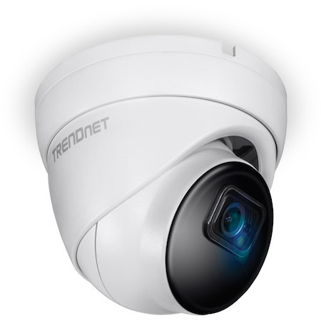 TRENDnet Indoor Outdoor 5MP H.265 PoE IR Fixed Turret Network Camera, IP66 Rated Housing, IR Night Vision up to 30m (98 ft.), Security Surveillance Camera, microSD Card Slot, White, TV-IP1515PI