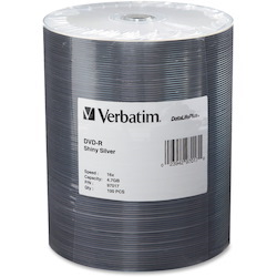 Verbatim DataLifePlus 97017 DVD Recordable Media - DVD-R - 16x - 4.70 GB - 100 Pack Wrap