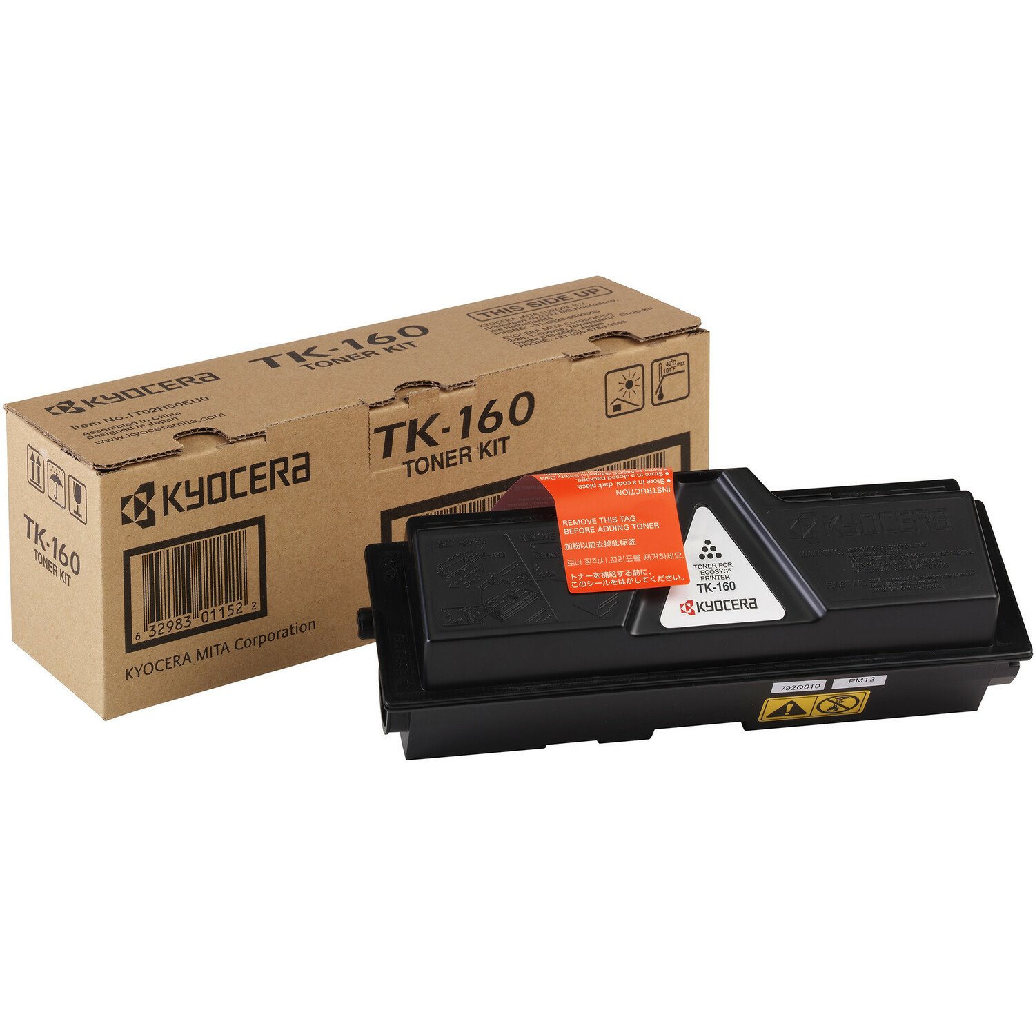 Kyocera TK-160 Original Laser Toner Cartridge - Black - 1 Pack