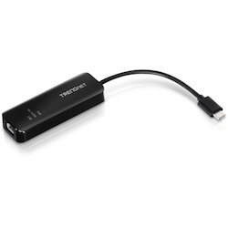 TRENDnet USB-C 3.1 To 2.5GBase-T Ethernet Adapter, IEEE 802.3bz 2.5GBASE-T Compliant, Supports Up to 2.5Gbps connection Speeds, Supports 802.1p (CoS) And 802.1Q (VLAN), Black, TUC-ET2G (V2.0R)