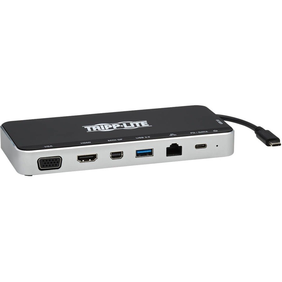 Eaton Tripp Lite Series USB Dock, Triple Display - 4K HDMI & mDP, VGA, USB 3.x (5Gbps), USB-A/C Hub, GbE, 60W PD Charging