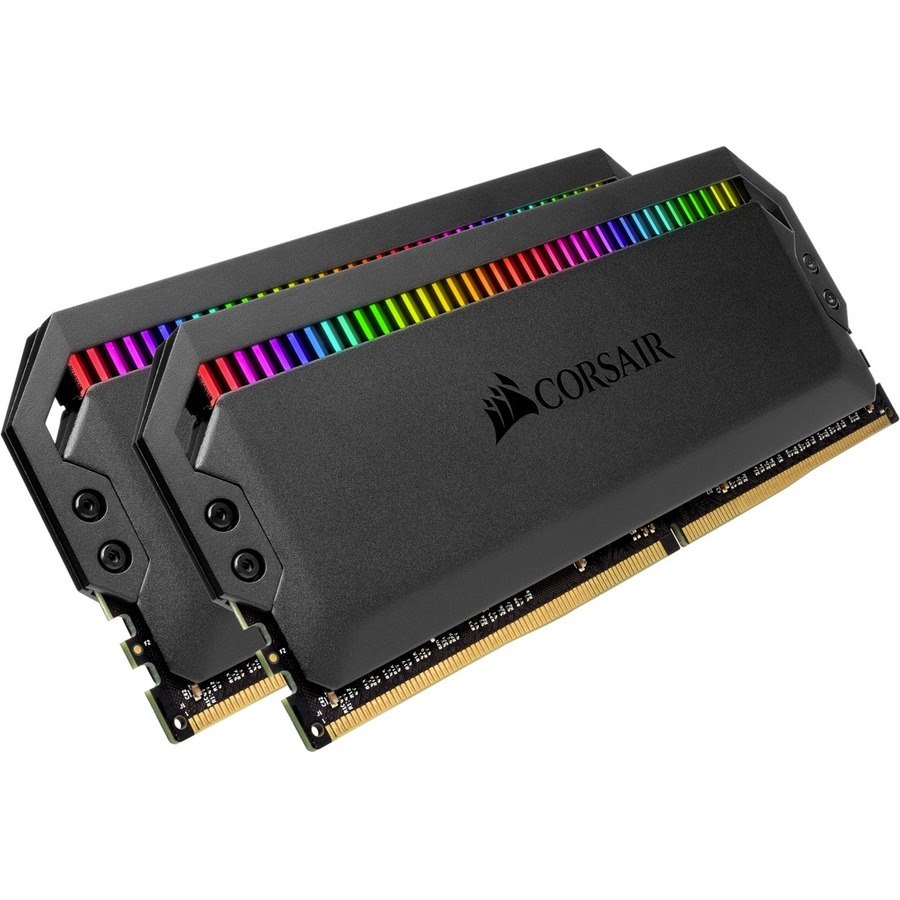 Corsair Dominator Platinum RGB RAM Module for Desktop PC, Motherboard - 16 GB (2 x 8GB) - DDR4-3200/PC4-25600 DDR4 SDRAM - 3200 MHz - CL16 - 1.35 V - Retail