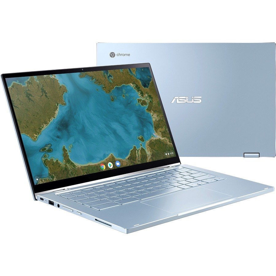 Asus Chromebook Flip C433 C433TA-YS344T 14" Touchscreen Convertible Chromebook - Full HD - Intel Core M 8th Gen m3-8100Y - 4 GB - 64 GB Flash Memory - Silver