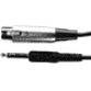 Shure 20' Cable with ¼" Phone Plug on Equipment End (Pin 2 Hot)