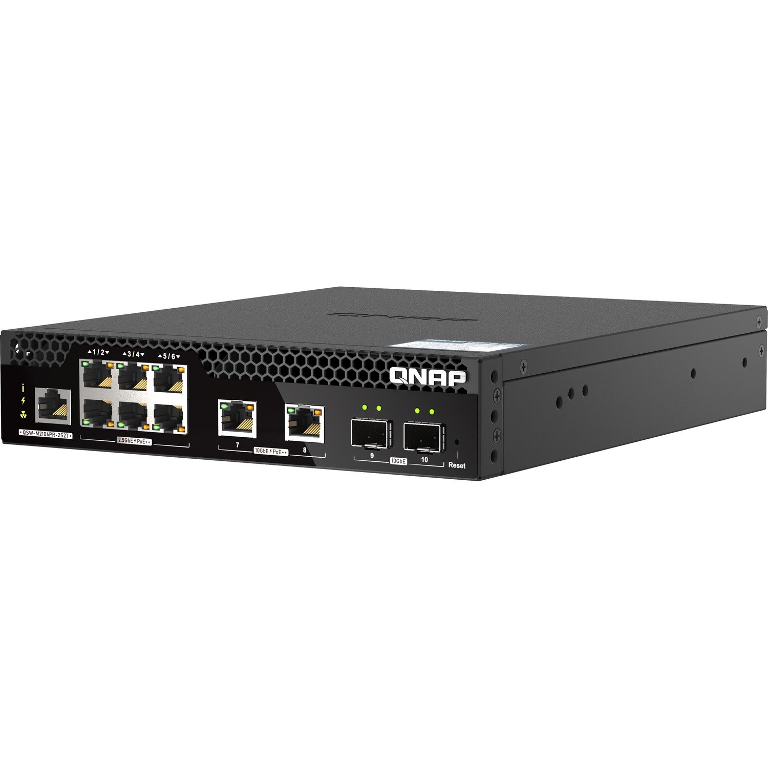 QNAP QSW-M2106PR-2S2T 8 Ports Manageable Ethernet Switch - 10 Gigabit Ethernet, 2.5 Gigabit Ethernet - 10GBase-X, 10GBase-T, 2.5GBase-T