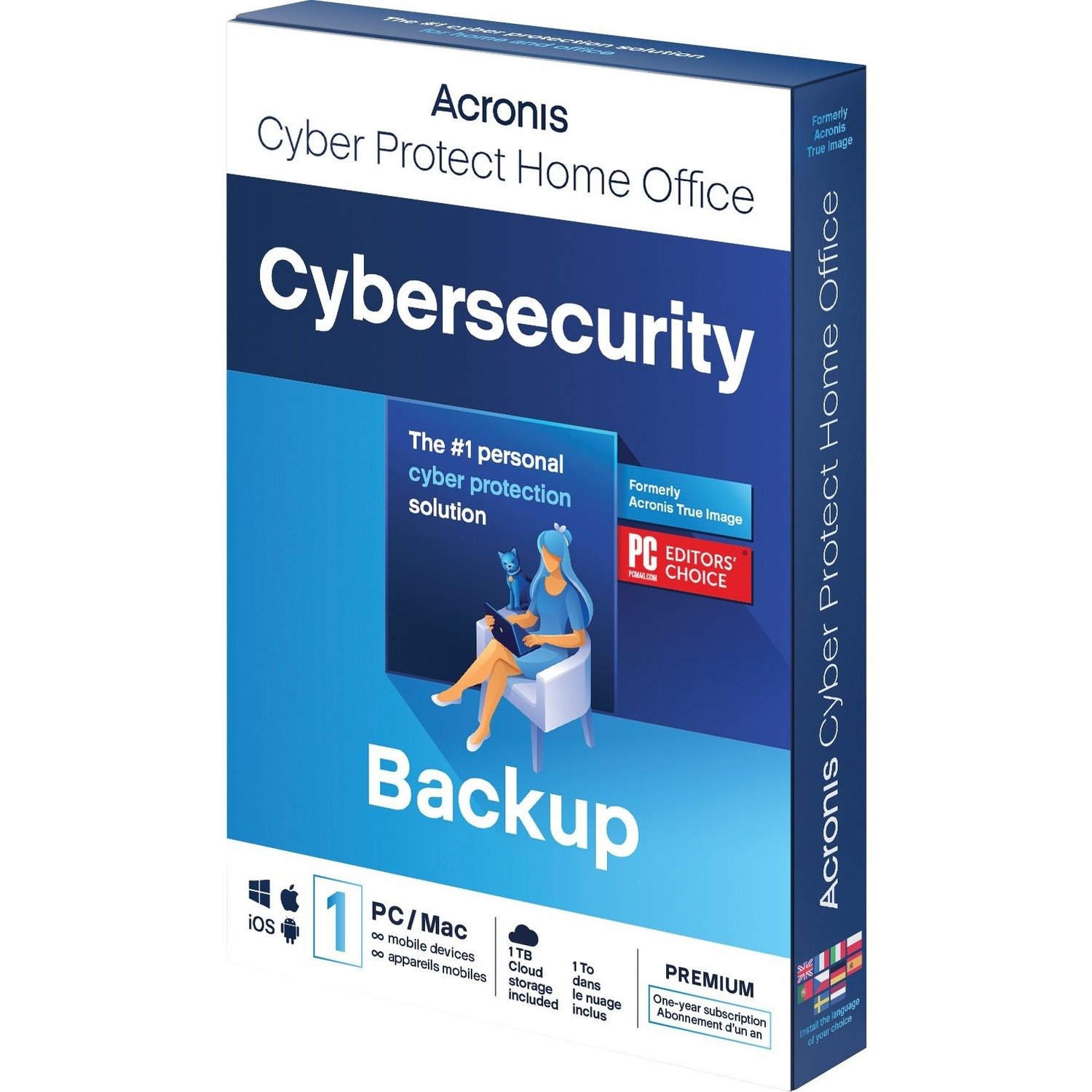 Acronis Cyber Protect Home Office 2022 Premium - Subscription - 1 Computer, 1 TB Acronis Cloud Storage - 1 Year