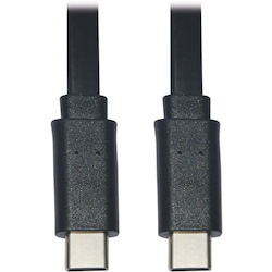 Eaton Tripp Lite Series USB-C Flat Cable (M/M), USB 2.0, Black, 6 ft. (1.83 m)
