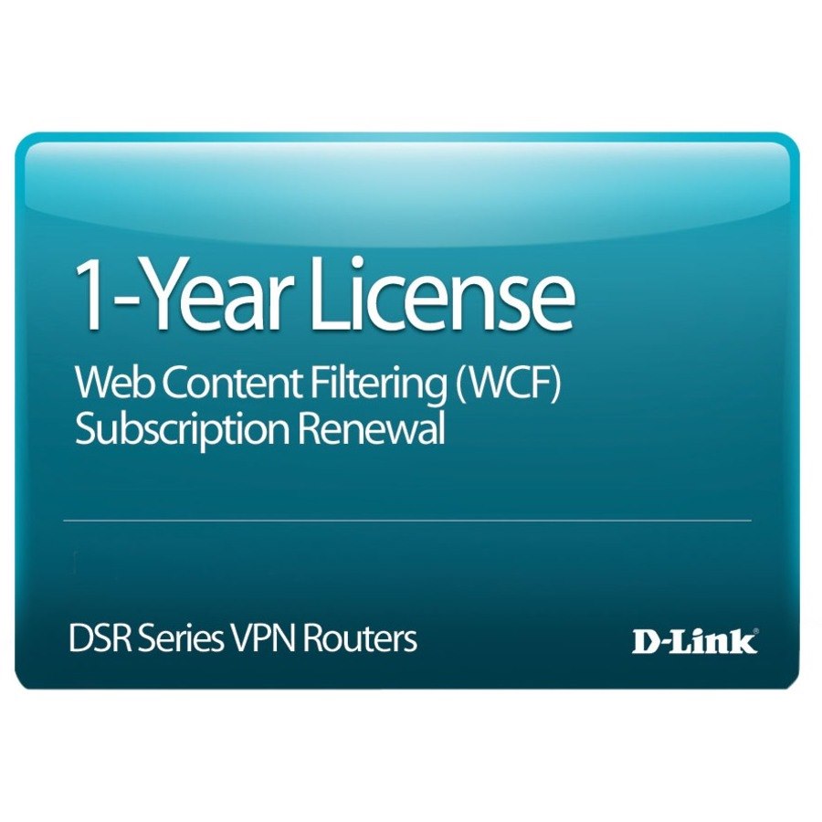 D-Link DSR-500 Dynamic Web Content Filtering License, 12-months