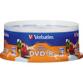 DVD-R 4.7GB 16X White Inkjet Printable, Hub Printable - 25pk Spindle