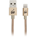 IOGEAR Charge & Sync Flip Pro+ - Reversible USB to Lightning Cable, 3.3ft (1m) - Gold