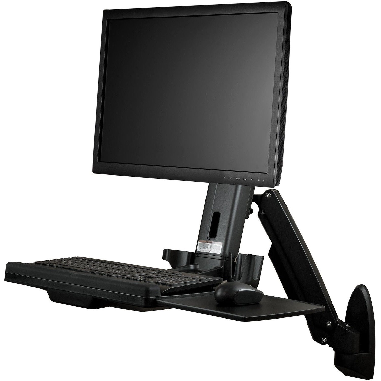 StarTech.com Wall Mount for Monitor, Keyboard, Mouse, Scanner - Black - TAA Compliant