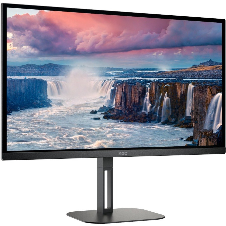 AOC Q27V5N 27" Class WQHD LCD Monitor - 16:9 - Matte Black