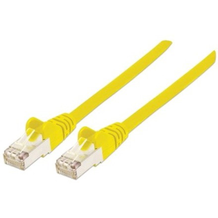 Network Patch Cable, Cat6A, 2m, Yellow, Copper, S/FTP, LSOH / LSZH, PVC, RJ45, Gold Plated Contacts, Snagless, Booted, Lifetime Warranty, Polybag