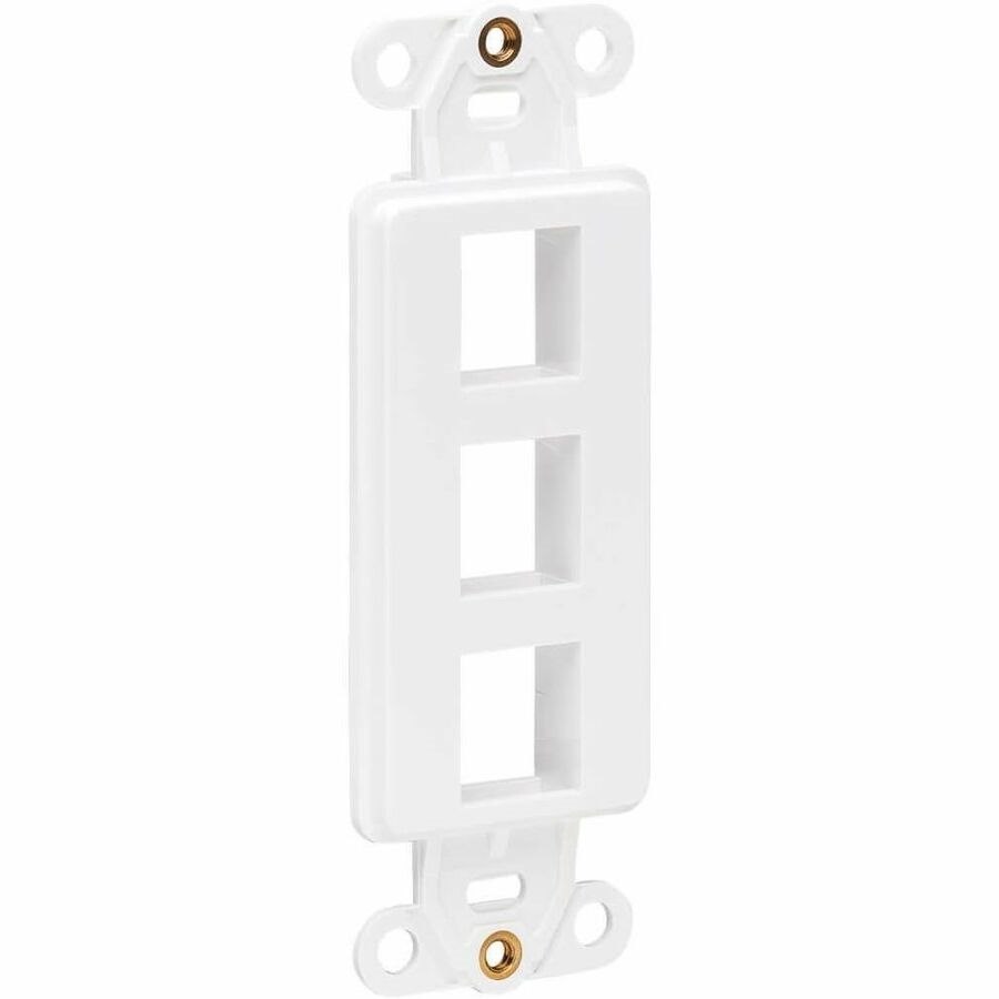 Eaton Tripp Lite Series Center Plate Insert, Decora Style - Vertical, 3 Ports, TAA